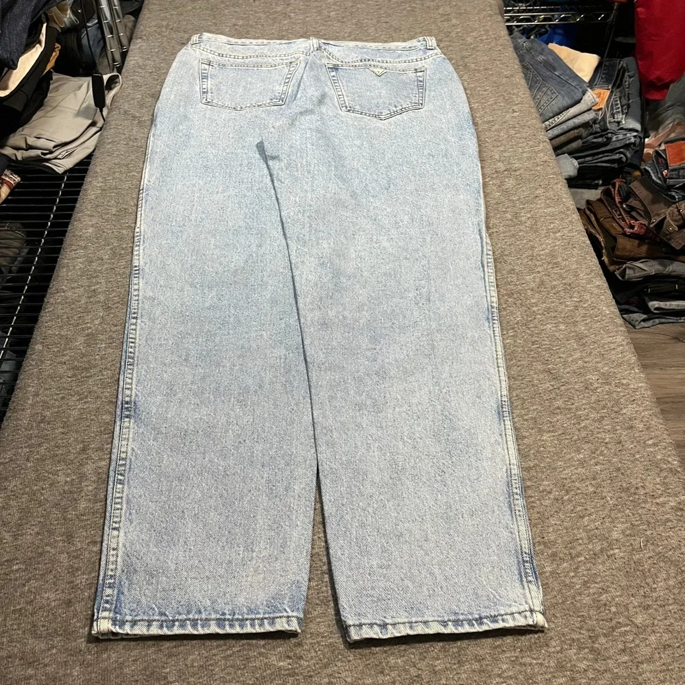 Vintage Guess Jeans Georges Marciano 40x35 Light Wash Made in USA 10024 Denim